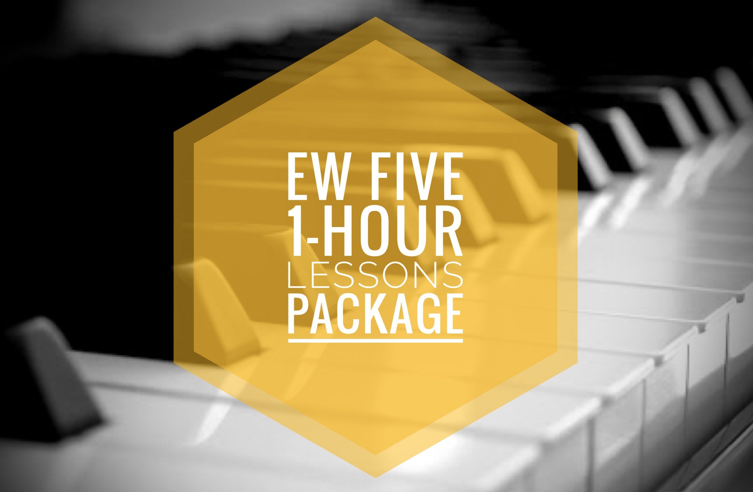 EW FIVE 1-Hour Online Piano Lesson PACKAGE
